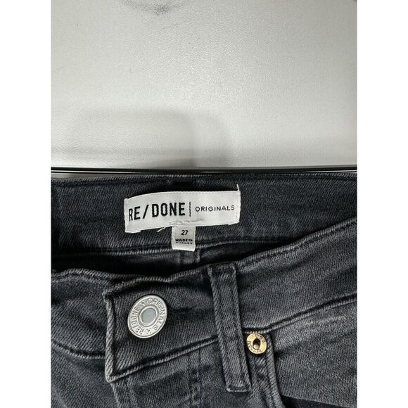 RE/DONE Originals Sz 27 Button Fly High Rise Ankle Jeans - Picture 7 of 9
